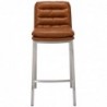 Barhocker Dundalk Kunstleder edelstahl