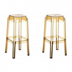 2er Set Barhocker Fox, transparent