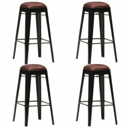 Barhocker 4 Stk. Schwarz...
