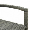 Barhocker 4 Stk. Grau Poly Rattan