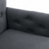 Esszimmerstühle mit Armlehnen 2 Stk. Grau Stoff