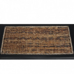 Bank 120 cm Dunkelbraun Abaca