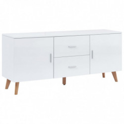 Sideboard Weiß 160×40×70 cm...