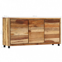 Beistellschrank 160x38x79 cm Altholz Massiv