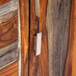 Sideboard Grau 160 x 40 x 75 cm Massivholz