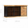 Sideboard 150 x 40 x 75 cm Massivholz Mango