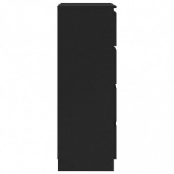 Sideboard Schwarz 60x35x98,5 cm Spanplatte