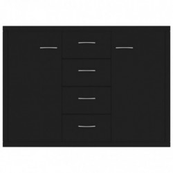 Sideboard Schwarz 88×30×65 cm Spanplatte