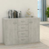 Sideboard Betongrau 88 x 30 x 65 cm Spanplatte