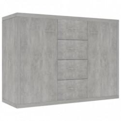 Sideboard Betongrau 88 x 30 x 65 cm Spanplatte