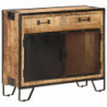 Sideboard 80×31×71 cm Raues Mango-Massivholz