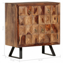 Beistellschrank 70 x 35 x 75 cm Massivholz