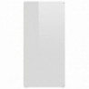 Sideboard Hochglanz-Weiß 80x36x75 cm Spanplatte