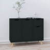 Sideboard Schwarz 90x30x72 cm Spanplatte