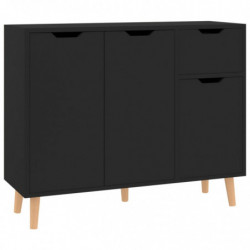 Sideboard Schwarz 90x30x72 cm Spanplatte