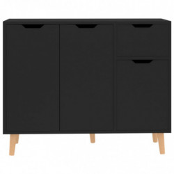 Sideboard Schwarz 90x30x72 cm Spanplatte