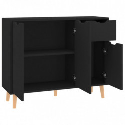 Sideboard Schwarz 90x30x72 cm Spanplatte