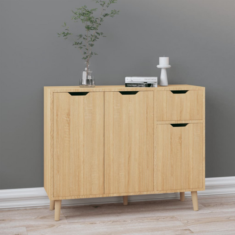 Sideboard Sonoma-Eiche 90x30x72 cm Spanplatte