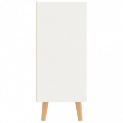 Sideboard Weiß und Sonoma-Eiche 90x30x72 cm Spanplatte