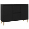 Sideboard Schwarz 103,5x35x70 cm Spanplatte