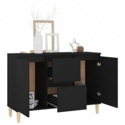 Sideboard Schwarz 103,5x35x70 cm Spanplatte