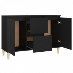 Sideboard Schwarz 103,5x35x70 cm Spanplatte