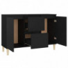 Sideboard Schwarz 103,5x35x70 cm Spanplatte