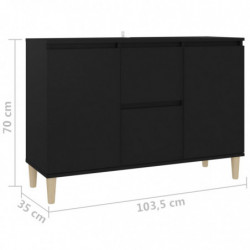 Sideboard Schwarz 103,5x35x70 cm Spanplatte