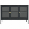 Sideboard Anthrazit 105x35x70 cm Stahl und Glas