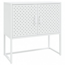 Sideboard Weiß 75x35x75 cm Stahl