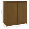 Beistellschrank Braun 60x36x65 cm Kiefer Massivholz