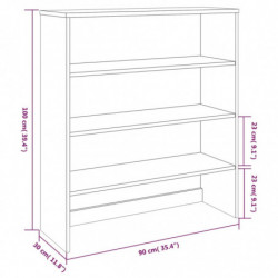 Highboard-Aufsatz Honigbraun 90x30x100 cm Massivholz Kiefer