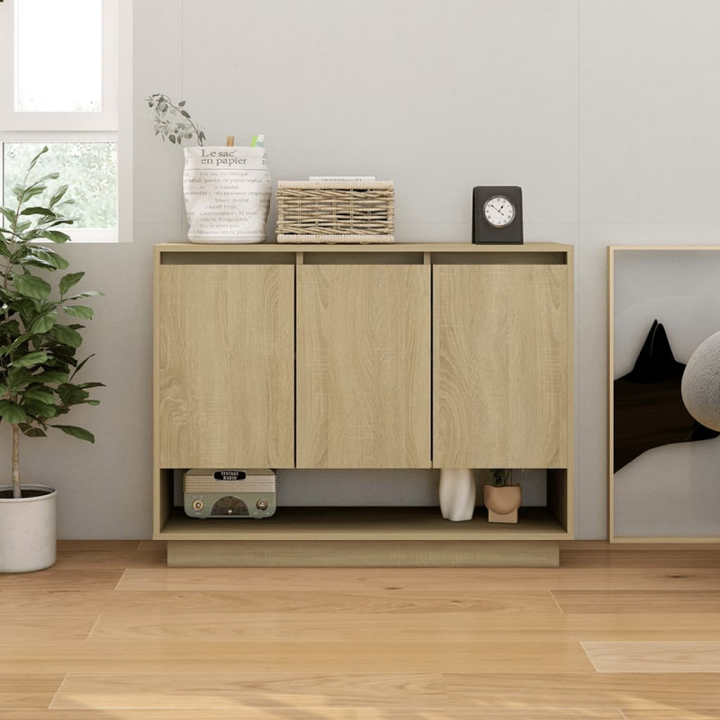 Sideboard Sonoma-Eiche 97x31x75 cm Spanplatte