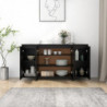 Sideboard Schwarz 135x41x75 cm Spanplatte