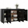 Sideboard Schwarz 135x41x75 cm Spanplatte