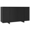 Sideboard Schwarz 135x41x75 cm Spanplatte