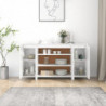 Sideboard Hochglanz-Weiß 135x41x75 cm Spanplatte