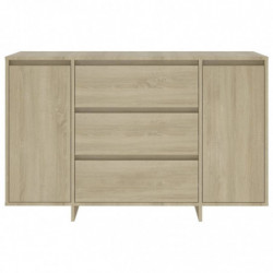 Sideboard mit 3 Schubladen Sonoma-Eiche 120x41x75 cm Spanplatte