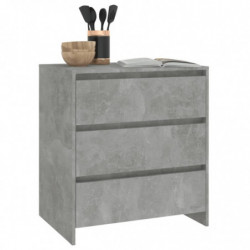 Sideboard Betongrau 70x41x75 cm Spanplatte