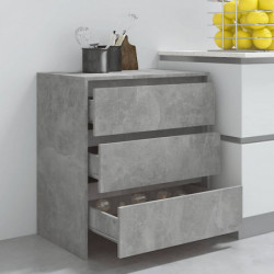 Sideboard Betongrau 70x41x75 cm Spanplatte