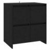 Sideboard Schwarz 70x41x75 cm Spanplatte