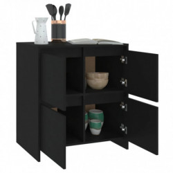 Sideboard Schwarz 70x41x75 cm Spanplatte