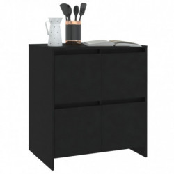 Sideboard Schwarz 70x41x75 cm Spanplatte