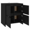 Sideboard Schwarz 70x41x75 cm Spanplatte