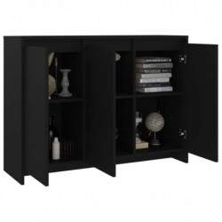 Sideboard Schwarz 102x33x75 cm Spanplatte