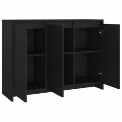 Sideboard Schwarz 102x33x75 cm Spanplatte