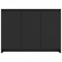 Sideboard Schwarz 102x33x75 cm Spanplatte