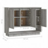 Sideboard Sonoma-Eiche Grau 97x31x75 cm Spanplatte