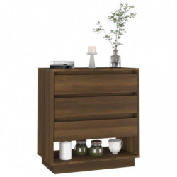 Sideboard Braun Eichen-Optik 70x41x75 cm Spanplatte