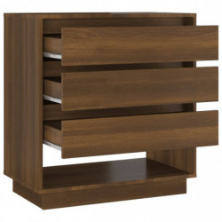 Sideboard Braun Eichen-Optik 70x41x75 cm Spanplatte